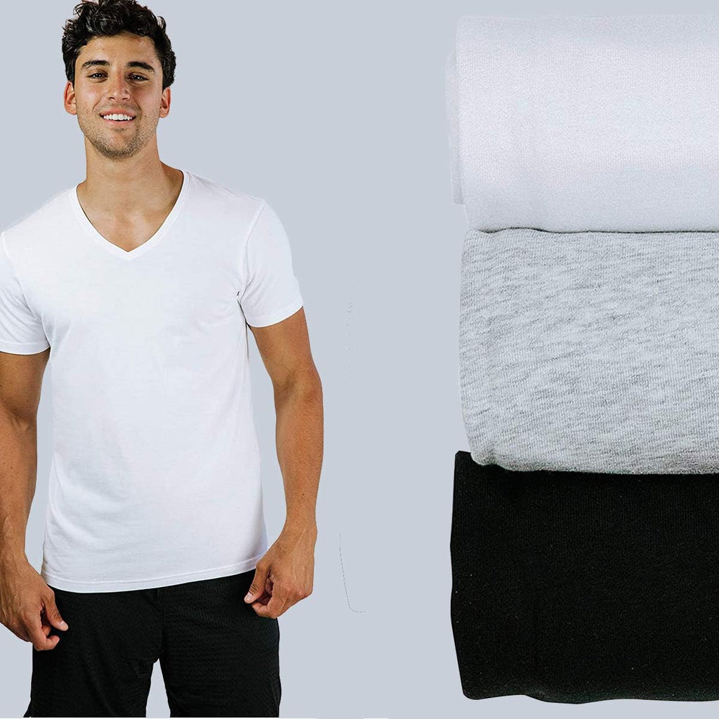 Men'S Slim Fit Crew Neck T-Shirts, 3 Pack Super Soft Tees, AMZ Exclusive